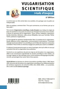 Vulgarisation scientifique. Mode d'emploi 2e édition