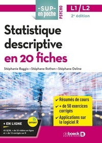 Stéphanie Baggio et Stéphane Rothen - Statistique descriptive en 20 fiches.