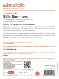 Billy Summers  avec 2 CD audio MP3