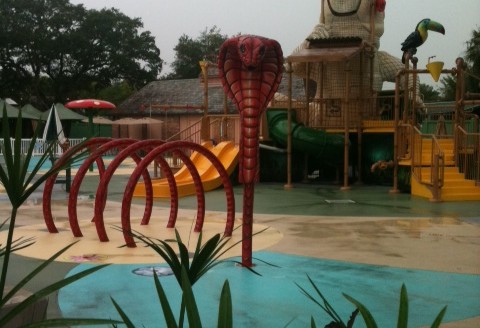 Ultra-Tuff Anti-slip Coating Waterpark Installation - Non-slip Rubberized Coating - Anti-slip Paint - Slip Resistant Treatment