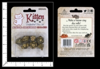 Dice : MINT83 STEVE JACKSON KITTEN POLYHEDRAL DICE BROWN