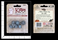 Dice : MINT83 STEVE JACKSON KITTEN POLYHEDRAL DICE GREY