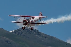 Thunderbirds biplane at Hill Air Force base air show