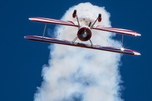 Thunderbirds biplane at Hill Air Force base air show