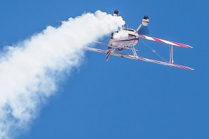 Thunderbirds biplane at Hill Air Force base air show