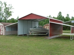 New Barn Style Metal Carport