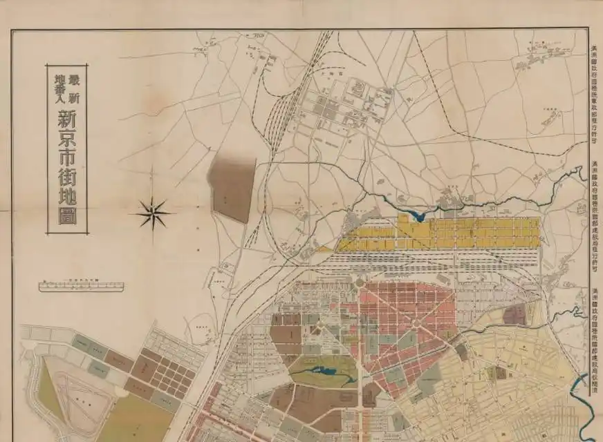 1935年最新地番入新京市街地图(4亿像素)