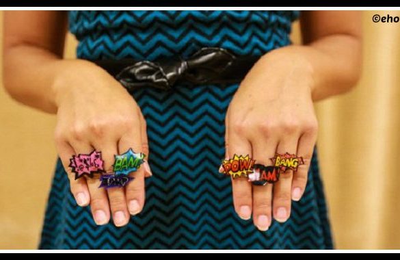 DIY Shrinky Dink Rings Tutorial