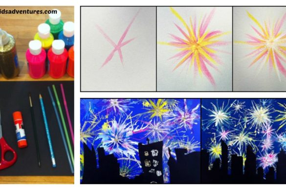 DIY Paint Fireworks Tutorial