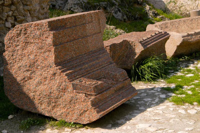 fine red granice from the temple frieze