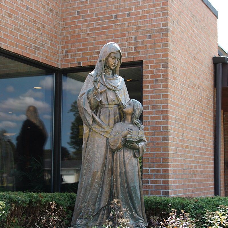 New product saint Anne with mary statue garden decoration for sale