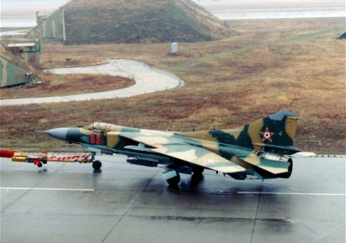 Hungarian MiG-23MF Flogger-B Camouflage at Pápa air base. Photo: Szücs László