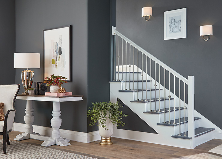 Satin Nickel Iron Stairway