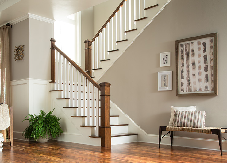 Colonial look stair parts