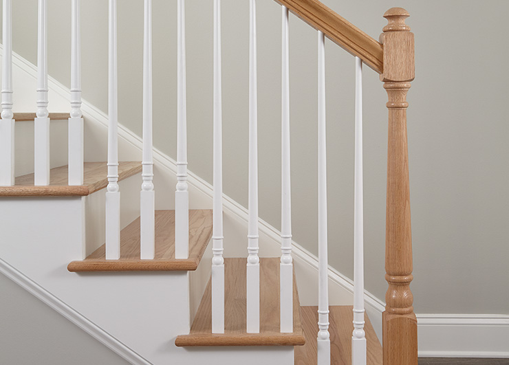 Wood balusters for stair systems