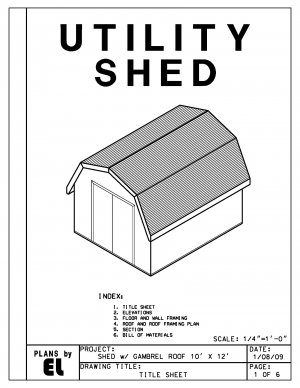 Gambrel Roof Shed Plans