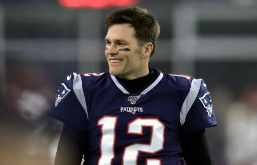 Tom Brady en un partido con los Patriots de la NFL