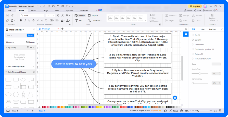 come fare un diagramma di flusso passo 3