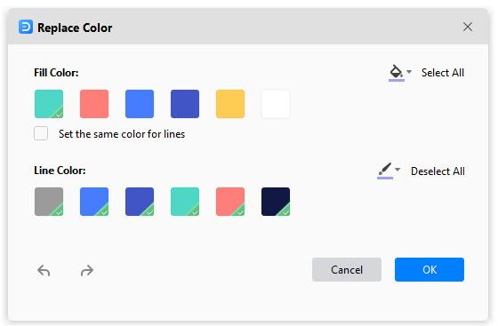 Sostituzione batch dei colori