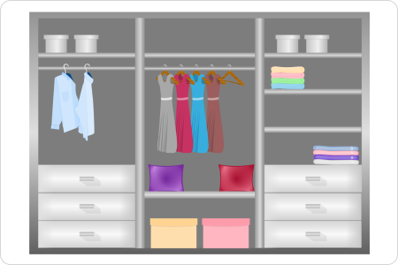 Wardrobe layout