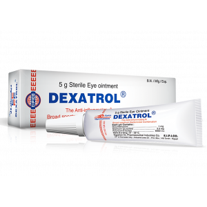 DEXATROL EYE OINTMENT ( DEXAMETHASONE 1 MG + NEOMYCIN SULPHATE 3.5 MG + POLYMYXIN B SULPHATE 6000 IU ) 5 GM