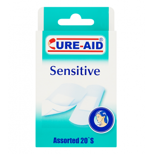 CURE AID SENSITIVE FOR SENSITIVE SKIN 20 PLASTERS