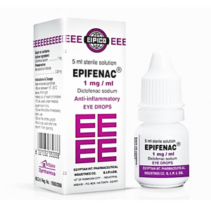 EPIFENAC 0.1% ( DICLOFENAC SODIUM ) EYE DROPS 5 ML