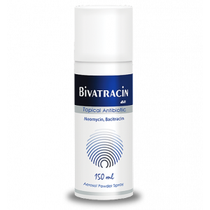 BIVATRACIN AEROSOL POWDER ( BACITRACIN 12.500 IU + NEOMYCIN 165.000 IU ) SPRAY 150 GM