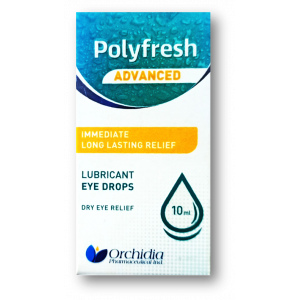 POLYFRESH ADVANCED IMMEDIATE LONG LASTING RELIEF EYE DROPS 10 ML 