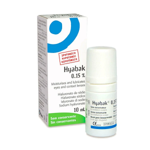 HYABAK 0.15 % ( SODIUM HYALURONATE ) EYE DROPS 10 ML 