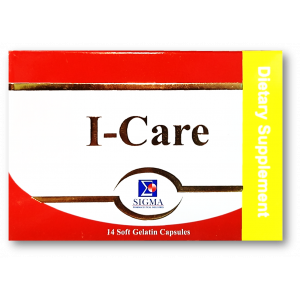 I-CARE ( VITAMIN A 3000 IU + LUTEIN 6 MG + COPPER 250 MCG + ZINC 5 MG ) 14 SOFT GELATIN CAPSULES