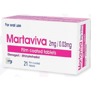 MARTAVIVA 2 / 0.03 MG ( DIENOGEST / ETHINYL ESTRADIOL ) 21 FILM-COATED TABLETS