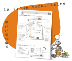 Vocabulaire : la recette 