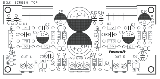 High Performance Stereo Audio Amplifier using LM3886