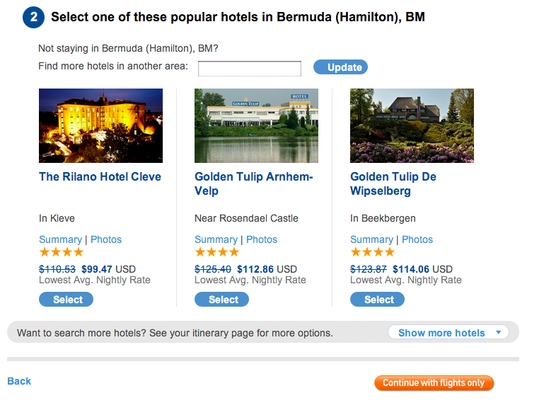 Select one of these popular Dutch Hotels in Bermuda