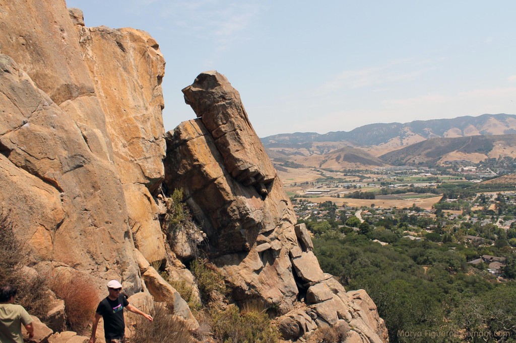 Bishop Peak rock to valley