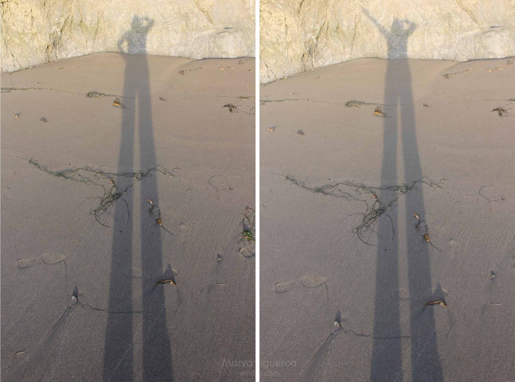 long, tall beach shadow