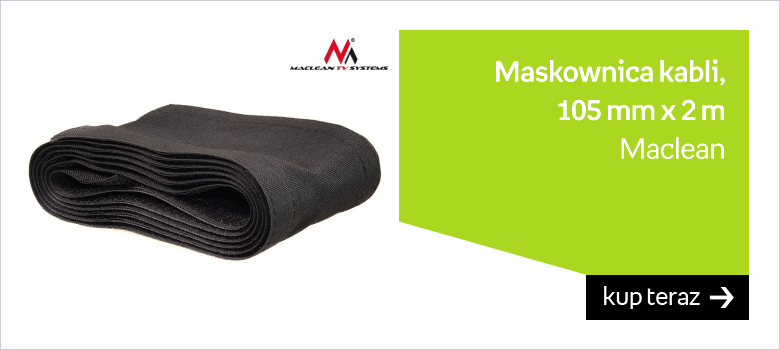 Maskownica kabli MACLEAN, 105 mm x 2 m