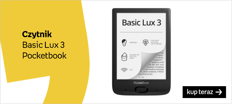 Czytnik ebook Pocketbook Basic Lux 3 w kolorze czarnym