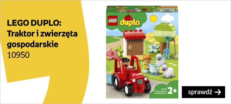 LEGO DUPLO, klocki Traktor i zwierzęta gospodarskie, 10950