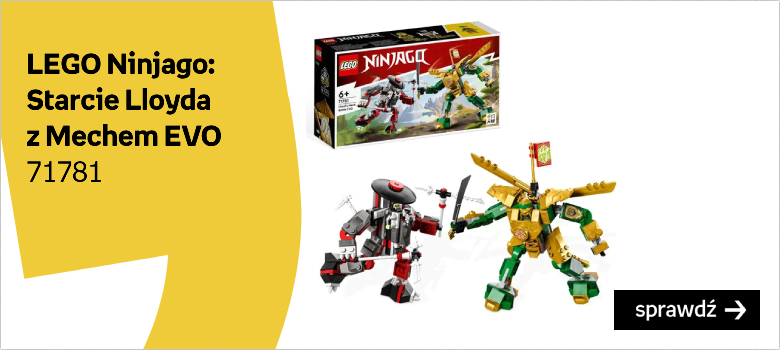 LEGO Ninjago, klocki, Starcie Lloyda z Mechem EVO, 71781