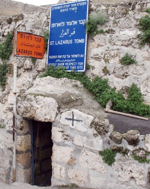 La tumba de Lázaro en Betania.