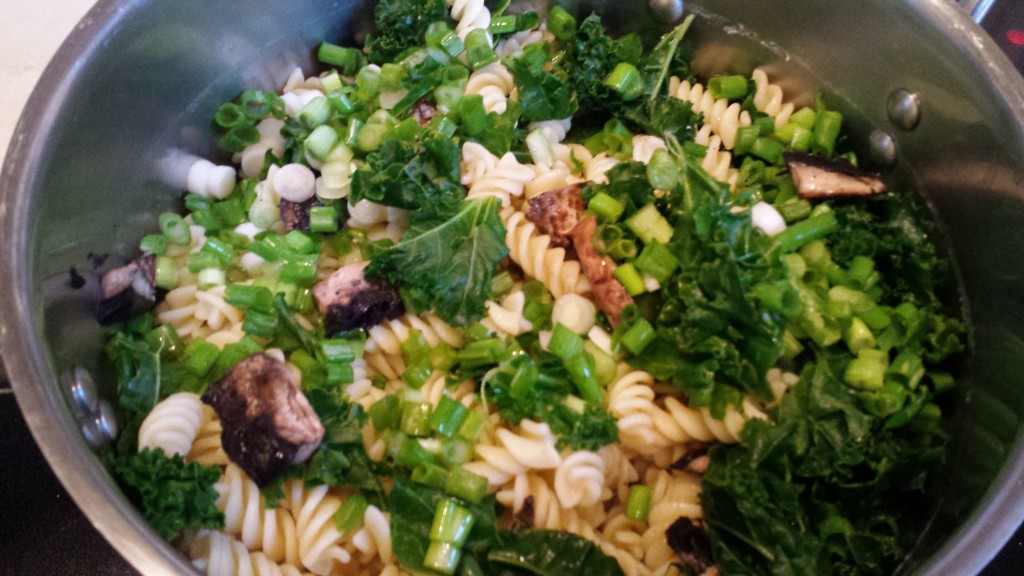 Creamy Kale and Mushroom Pasta -- Epicurean Vegan