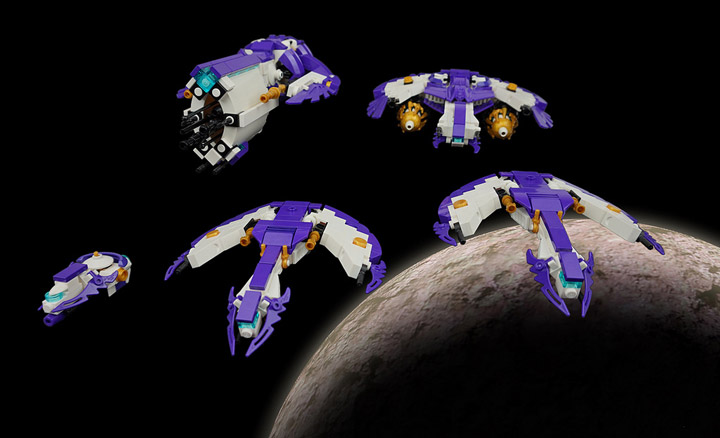 Tim Goddard's Lego Space Aquilax Fleet