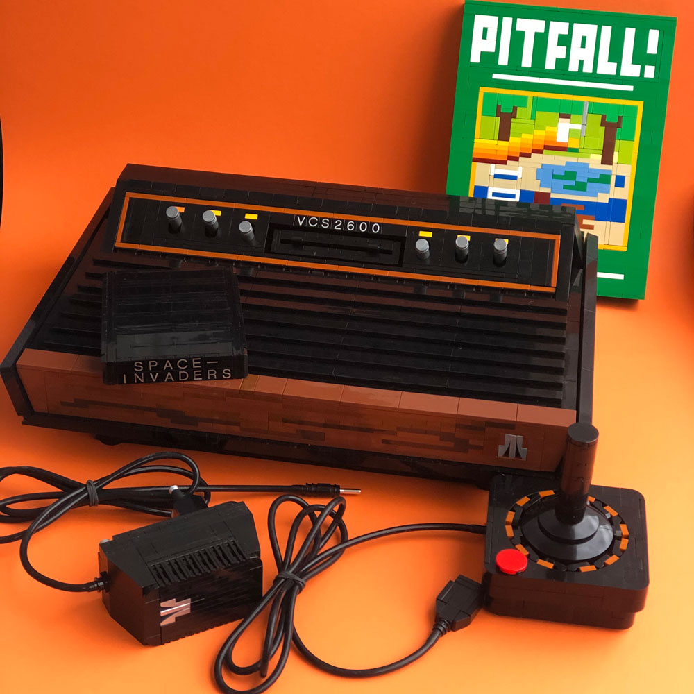 The Lego Atari 2600, With Pitfall And Space Invaders