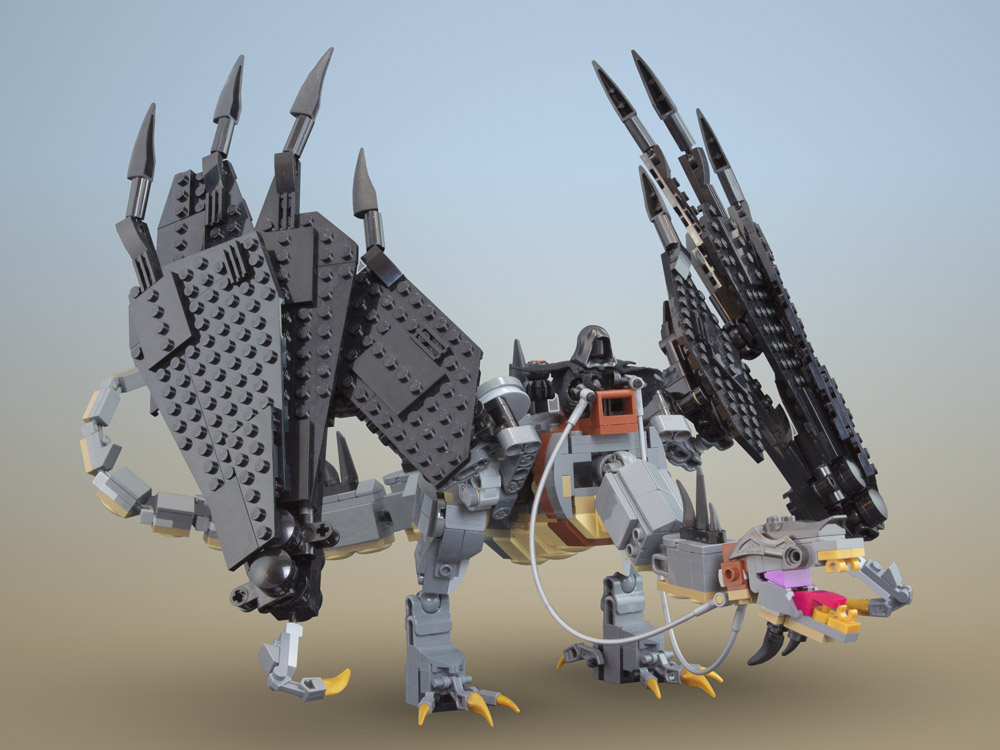 A Lego Fell Beast Is Hunting Hobbits, The Lord of the Rings, Nazgul