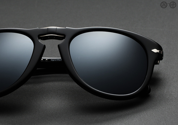 Persol 714SM X Eygoodies Custom Projects: Black Ice sunglasses