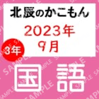 2023年度北辰テスト３年４回国語