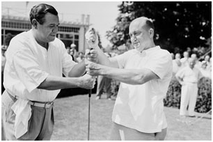 Ty Cobb and Babe Ruth