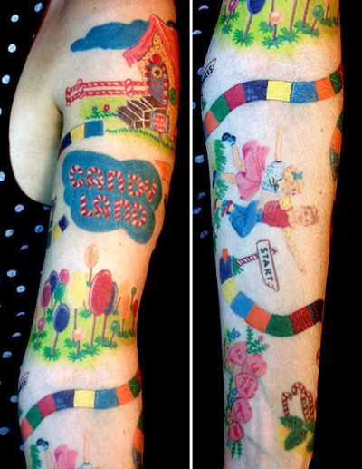 Candy Land Tattoos - Candy Land 400x517